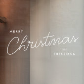 Modern Trendy Kerstmis | Stijlvol handgeschreven Raamsticker