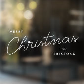 Modern Trendy Kerstmis | Stijlvol handgeschreven Raamsticker