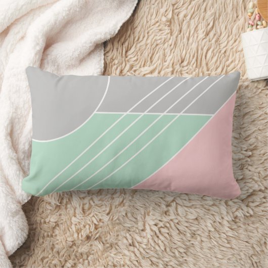 Modern trendy kleurenblok abstract elegant kussen (Deken)