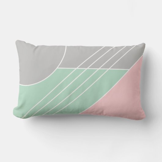 Modern trendy kleurenblok abstract elegant kussen (Voorkant)