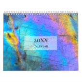 Modern Trendy Kleurrijk Marmer Kalender (Hoes)