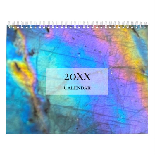  Modern Trendy Kleurrijk Marmer Kalender (Hoes)