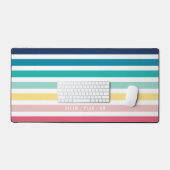 MODERN TRENDY kleurrijk pastel streep patroon Bureaumat (Keyboard & Muis)
