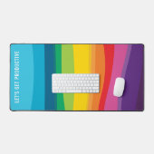 MODERN TRENDY kleurrijke biologische abstracte reg Bureaumat (Keyboard & Muis)