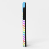 Modern, trendy, koele regenboog chevron Case-Mate iPhone case (Achterkant/links)