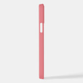 Modern trendy koraal roze kalligrafie scriptnaam iPhone hoesje (Rechterkant)