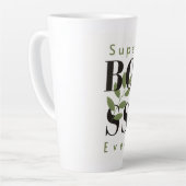 Modern Trendy Latte Mok cadeau voor beste baas ooi (Linkerhoek)