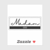 Modern Trendy Madam CEO Sticker (Vel)