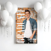 Modern Trendy Magazine Hoesje Foto Afstuderen Spandoek