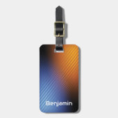 Modern Trendy Mannen Bagagelabel (Voorkant verticaal)