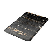 Modern Trendy Marble Pattern in Black Gold Grey Badmat (Gekanteld)