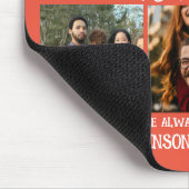 Modern trendy Merry and Bright Family Foto Muismat (Hoek)