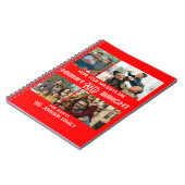 Modern trendy Merry and Bright Family Foto Notitieboek (Linkerzijde)