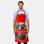 Modern trendy Merry and Bright Family Foto Schort (Gedragen)