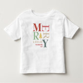 Modern Trendy Merry en helder minimalistisch kleur Kinder Shirts (Voorkant)