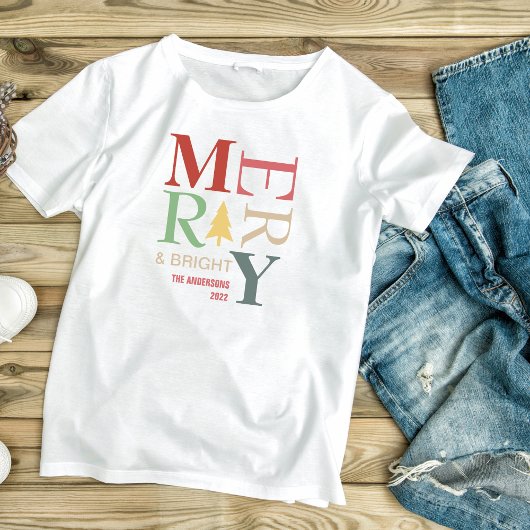 Modern Trendy Merry en helder minimalistisch kleur Kinder Shirts