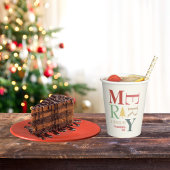 Modern Trendy Merry en helder minimalistisch kleur Papieren Bekers