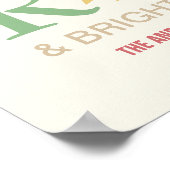 Modern Trendy Merry en helder minimalistisch kleur Poster (Hoek)