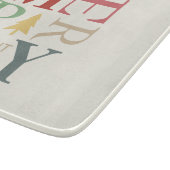 Modern Trendy Merry en helder minimalistisch kleur Snijplank (Hoek)