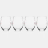 Modern Trendy Merry Kerstminimalist Wijnglas Zonder Voet (Links)