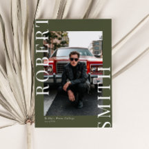 Modern Trendy Minimalist 3 foto Afstuderen