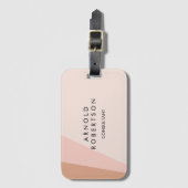 Modern Trendy Minimalist Bagagelabel (Voorkant (verticaal))