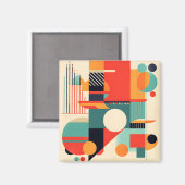 Modern Trendy Minimalist Geometric Magneet (Voorkant / Achterkant)