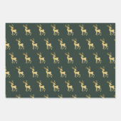 Modern Trendy Minimalist Golden Kerstmis Pattern Inpakpapier Vel (Voorkant 2)