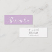 Modern trendy minimalistisch vet visitekaartje (Voorkant / Achterkant)