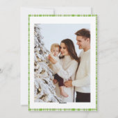 Modern trendy minimalistisch vrolijk kerstspel feestdagenkaart (Achterkant)