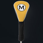 Modern Trendy Mustard Yellow Golfheadcover<br><div class="desc">Moderne Trendy Monogrammed Mustard Yellow Golf Head Hoesjes Minimalist Monogram Initiaal Emblem. Perfect als vaderdag cadeautjes voor vader,  cadeaus voor grootvader,  echtgenoot en nog veel meer.</div>