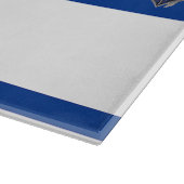 Modern Trendy Nautical Blue en White Snijplank (Hoek)