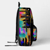 Modern Trendy New York City Kleurrijk Abstract Bedrukte Rugzak (Links)
