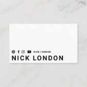 Modern & Trendy Online Black Boxing Glove Club Visitekaartje (Achterkant)