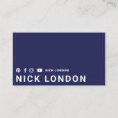 Modern & Trendy Online Red Boxing Glove Club Visitekaartje (Achterkant)