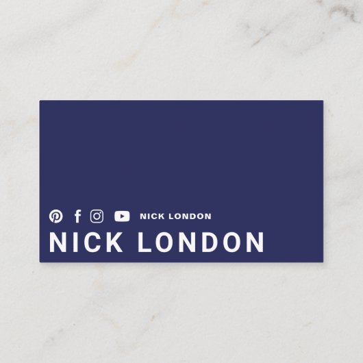 Modern & Trendy Online Red Boxing Glove Club Visitekaartje (Achterkant)