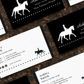 Modern Trendy Paardentrainer Visitekaartje