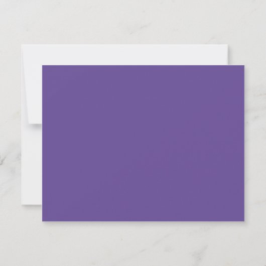 Modern Trendy Paarse Violet Border Stationery Notitiekaartje (Achterkant)