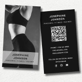Modern Trendy Personal Trainer Fitness Foto Visitekaartje