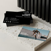 Modern & Trendy Personal Trainer Fitness Foto Visitekaartje