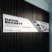 Modern Trendy Photo Collage Fitness Trainer Brand Spandoek