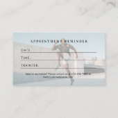 Modern Trendy Photo Personal Trainer Fitness Afsprakenkaartje (Achterkant)