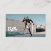 Modern Trendy Photo Personal Trainer Fitness Afsprakenkaartje (Voorkant)