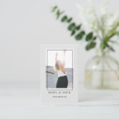 Modern Trendy Photo Visitekaartje (Staand voorkant)