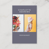 Modern Trendy Photo Visitekaartje (Voorkant)