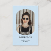 Modern Trendy Photo Visitekaartje (Voorkant)