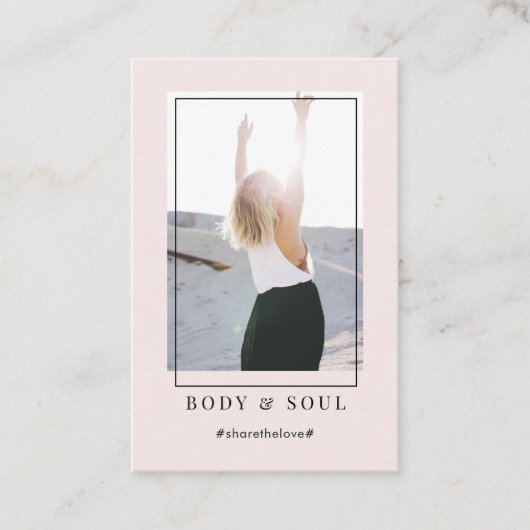 Modern Trendy Photo Visitekaartje (Voorkant)