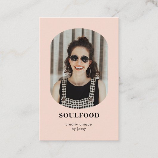 Modern Trendy Photo Visitekaartje (Voorkant)