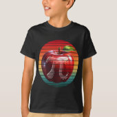 Modern Trendy Pi Day appelfruit T-shirt (Voorkant)