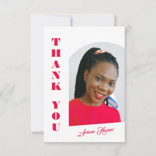 Modern Trendy Pink Script Graduation (Voorkant)